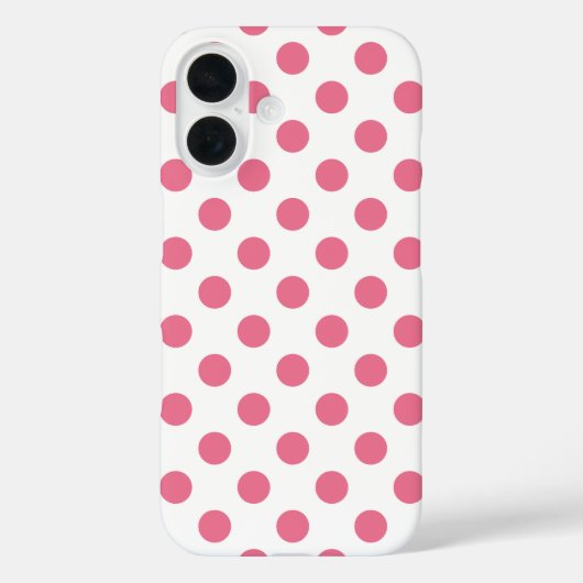Coques Case-Mate iPhone Pois rose et blanc (Verso)