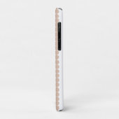 Coques Case-Mate iPhone Pois rose et blanc moderne (Dos/Gauche)