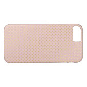 Coques Case-Mate iPhone pois rose et or brillant (Dos (Horizontal))