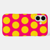 Coques Case-Mate iPhone Pois rose et or brillant (Verso (horizontal))