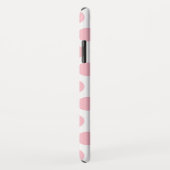 Coques Case-Mate iPhone Pois rose monogramme (Dos/Droite)