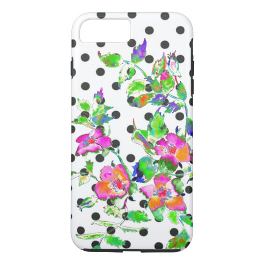 Coques Case-Mate iPhone Pois rose vintage (Dos)