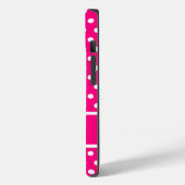 Coques Case-Mate iPhone Pois roses chauds (Verso / Gauche)