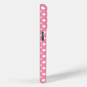 Coques Case-Mate iPhone Pois roses et blancs (Verso / Droite)