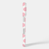 Coques Case-Mate iPhone Pois roses Monogrammes (Verso / Droite)