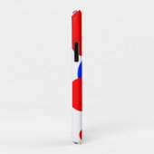 Coques Case-Mate iPhone Pois rouge, blanc et bleu (Dos/Droite)