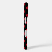 Coques Case-Mate iPhone Pois rouge et noir (Verso / Droite)
