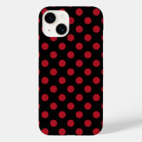 Pois rouge et noir