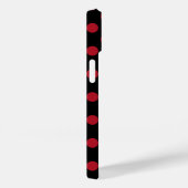 Coques Case-Mate iPhone Pois rouge et noir (Verso / Droite)