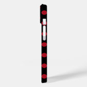 Coques Case-Mate iPhone Pois rouge et noir (Verso / Gauche)