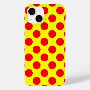 Coque Pour iPhone 14 Pois rouges