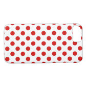 Coques Case-Mate iPhone Pois rouges et blancs (Dos (Horizontal))