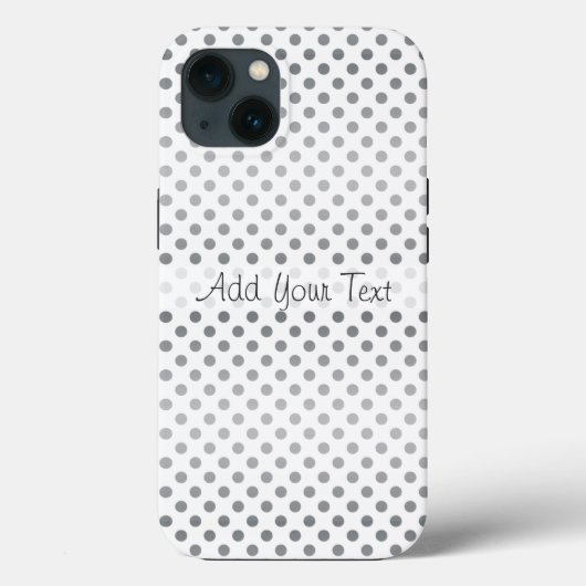 Coques Case-Mate iPhone Pois Silver Gradient par Shirley Taylor (Verso)