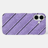 Coques Case-Mate iPhone pois sur bois violet (Verso (horizontal))