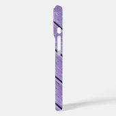 Coques Case-Mate iPhone pois sur bois violet (Verso / Gauche)