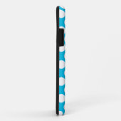 Coques Case-Mate iPhone Pois sur le bleu (Dos/Droite)