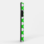 Coques Case-Mate iPhone Pois sur le vert (Dos/Droite)