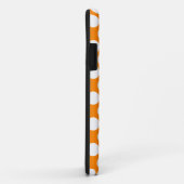 Coques Case-Mate iPhone Pois sur l'orange (Dos/Droite)