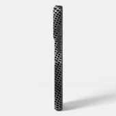 Coques Case-Mate iPhone Pois sur plaque métallique 01x4 Black BG (Verso / Gauche)