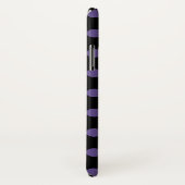 Coques Case-Mate iPhone Pois ultra violets en noir (Dos/Droite)