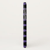 Coques Case-Mate iPhone Pois ultra violets en noir (Dos/Gauche)