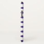 Coques Case-Mate iPhone Pois ultra violets sur blanc (Dos/Droite)