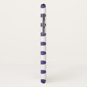 Coques Case-Mate iPhone Pois ultra violets sur blanc (Dos/Gauche)