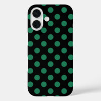 Pois vert et noir