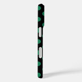 Coques Case-Mate iPhone Pois vert et noir (Verso / Droite)