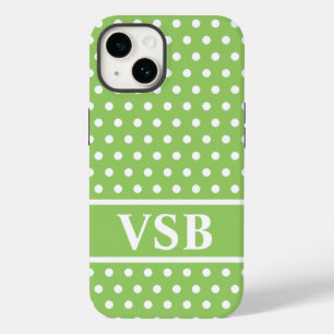 Coque Pour iPhone 14 Pois verts
