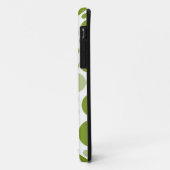 Coques Case-Mate iPhone Pois verts en blanc (Dos/Gauche)