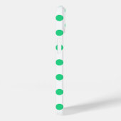 Coques Case-Mate iPhone Pois verts et blancs (Verso / Droite)