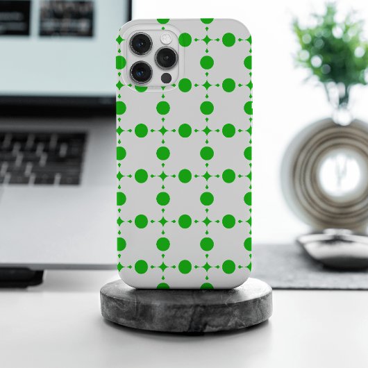 Coques Case-Mate iPhone Pois verts, Motif à points Polka, points, pointill