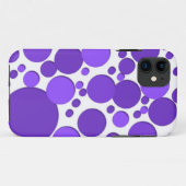 Coques Case-Mate iPhone pois violet (Dos (Horizontal))