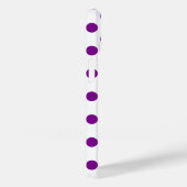 Coques Case-Mate iPhone Pois violets et blancs (Verso / Droite)
