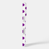 Coques Case-Mate iPhone Pois violets et blancs (Verso / Droite)