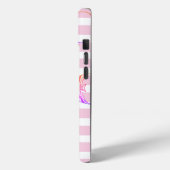 Coques Case-Mate iPhone Poisson Angel rose rose moderne personnalisé (Verso / Gauche)