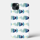 Coques Case-Mate iPhone Poisson bleu de natation Abstraite (Verso)