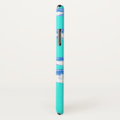 Coques Case-Mate iPhone Poisson bleu turquoise (Dos/Droite)