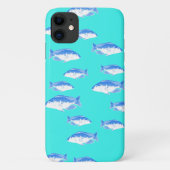 Coques Case-Mate iPhone Poisson bleu turquoise (Dos)