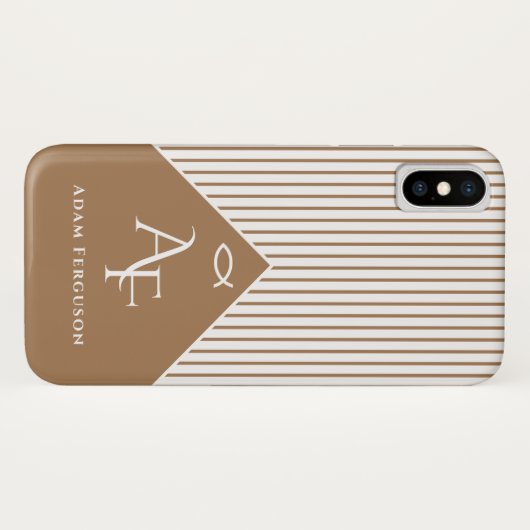 Coques Case-Mate iPhone Poisson chrétien | Brown lumineux (Dos (Horizontal))