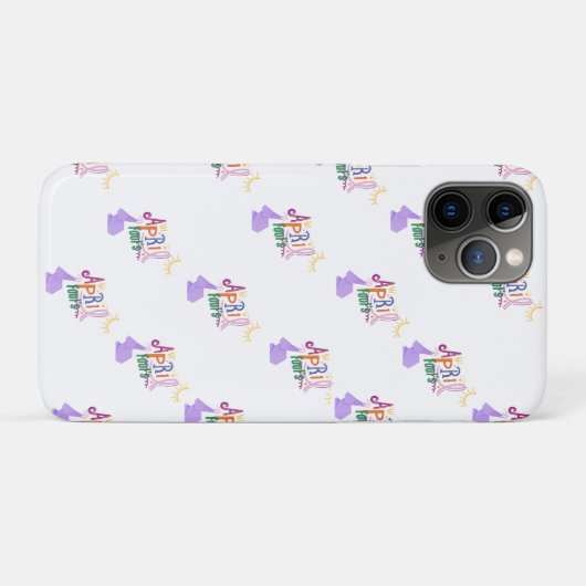 Coques Case-Mate iPhone Poisson d'avril (Dos (Horizontal))