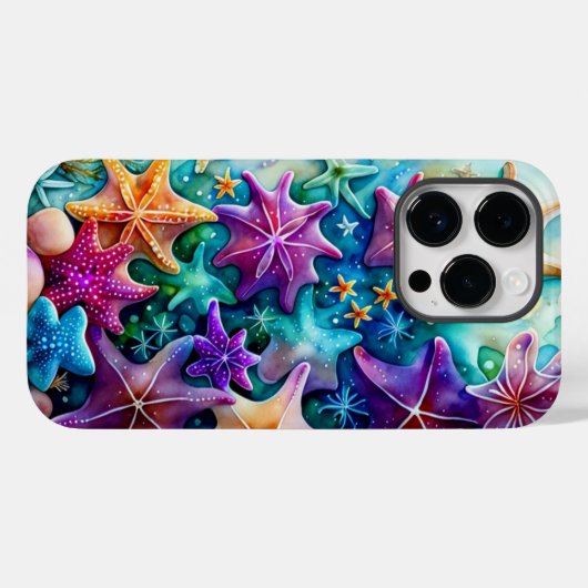 Coques Case-Mate iPhone Poisson étoilé coloré (Verso (horizontal))