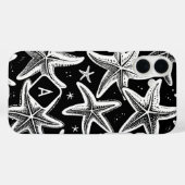 Coques Case-Mate iPhone Poisson-étoile monogramée à la main sur Arrière - (Verso (horizontal))