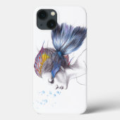 Coques Case-Mate iPhone Poisson Femme Portrait de sirène Dessin surréalist (Verso)