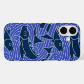 Coques Case-Mate iPhone Poisson Gras Baignade Océan Bleu Pêche (Verso (horizontal))