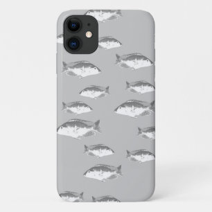 Case-Mate iPhone Case Poisson gris monochrome