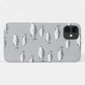 Coques Case-Mate iPhone Poisson gris monochrome (Dos (Horizontal))