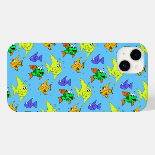 Coques Case-Mate iPhone Poisson Heureux (Verso (horizontal))