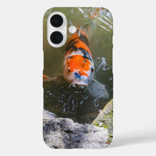 Coques iPhone 16 Poisson Koi dans un étang